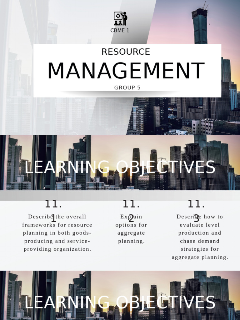 Aggregate Planning and Resource Management | PDF | Enterprise Resource ...