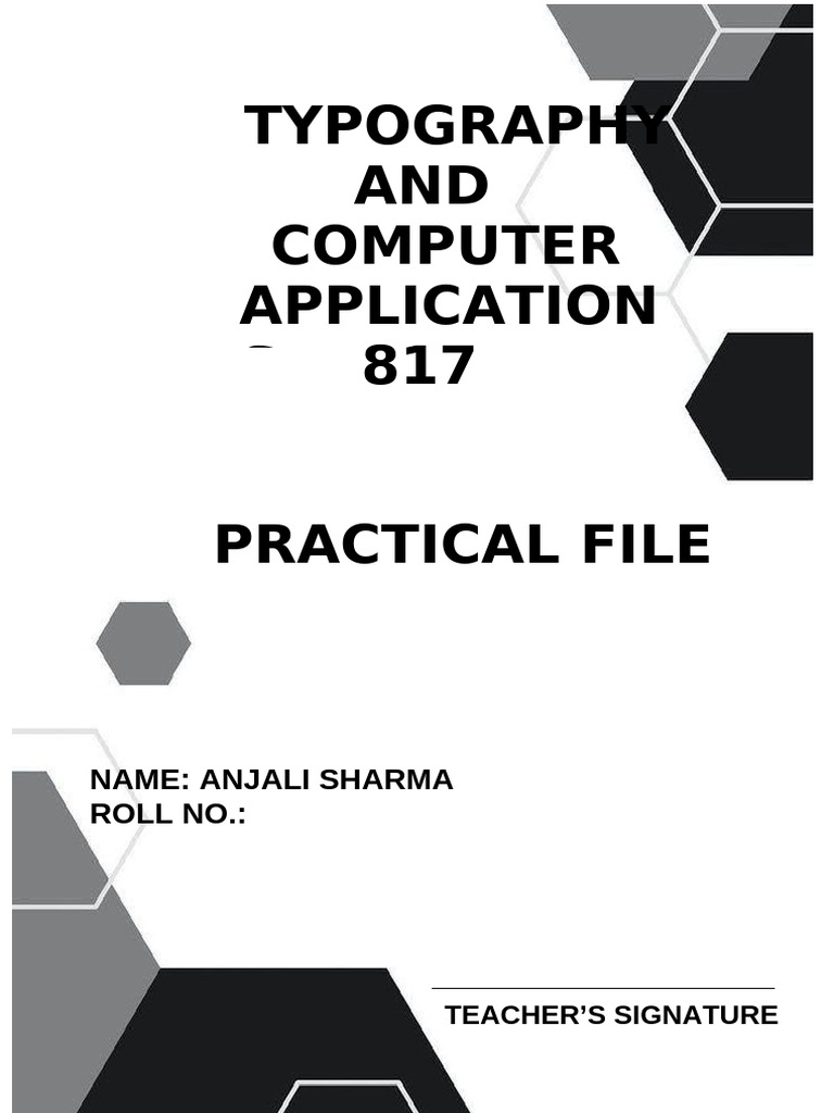 Typo practical file pdf