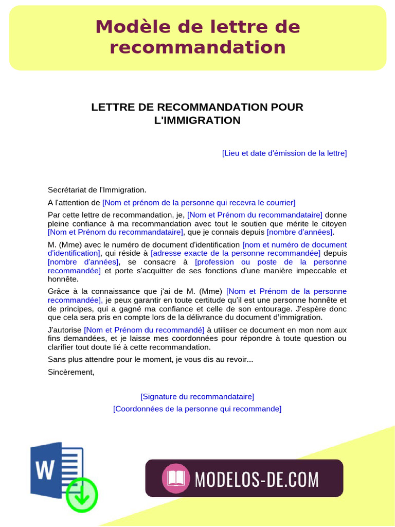 mod-le-de-lettre-de-recommandation-immigration-pdf