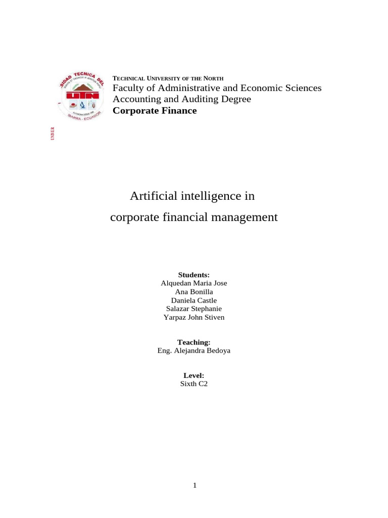 Artificial Intelligence and Financial Management | PDF | Artificial ...