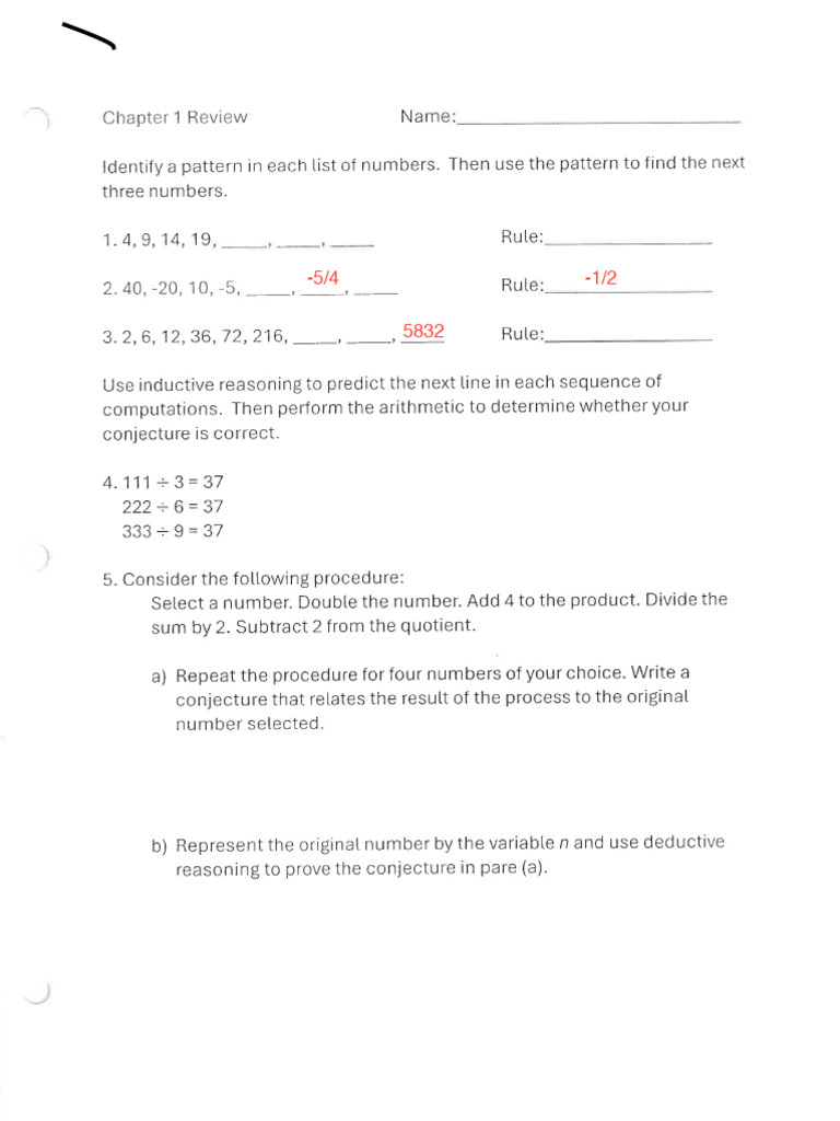 Chapter+1+Review | PDF