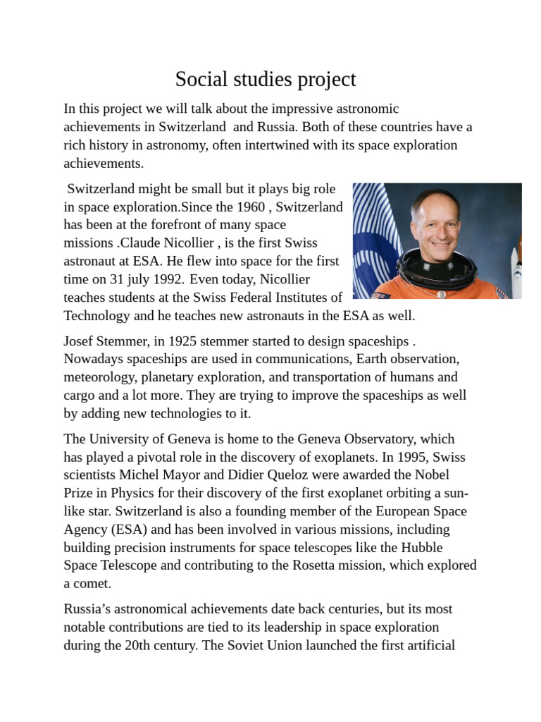 Social Project | PDF | Space Exploration | Spacecraft