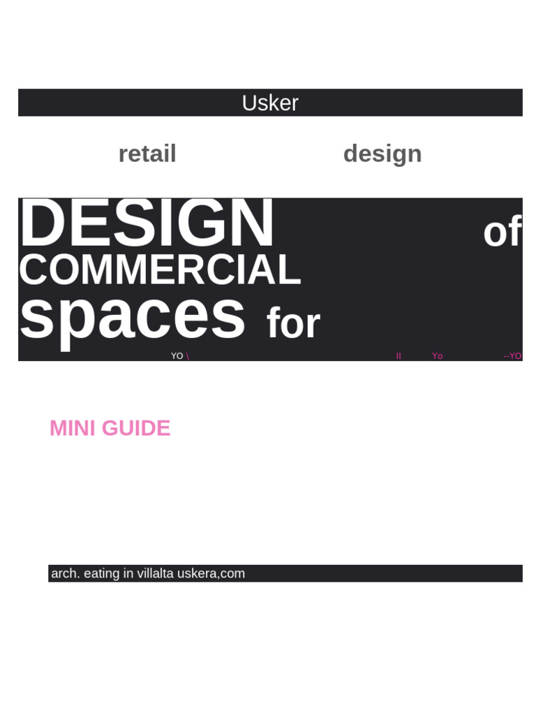 Commercial Space Design Mini Guide | PDF | Retail | Brand
