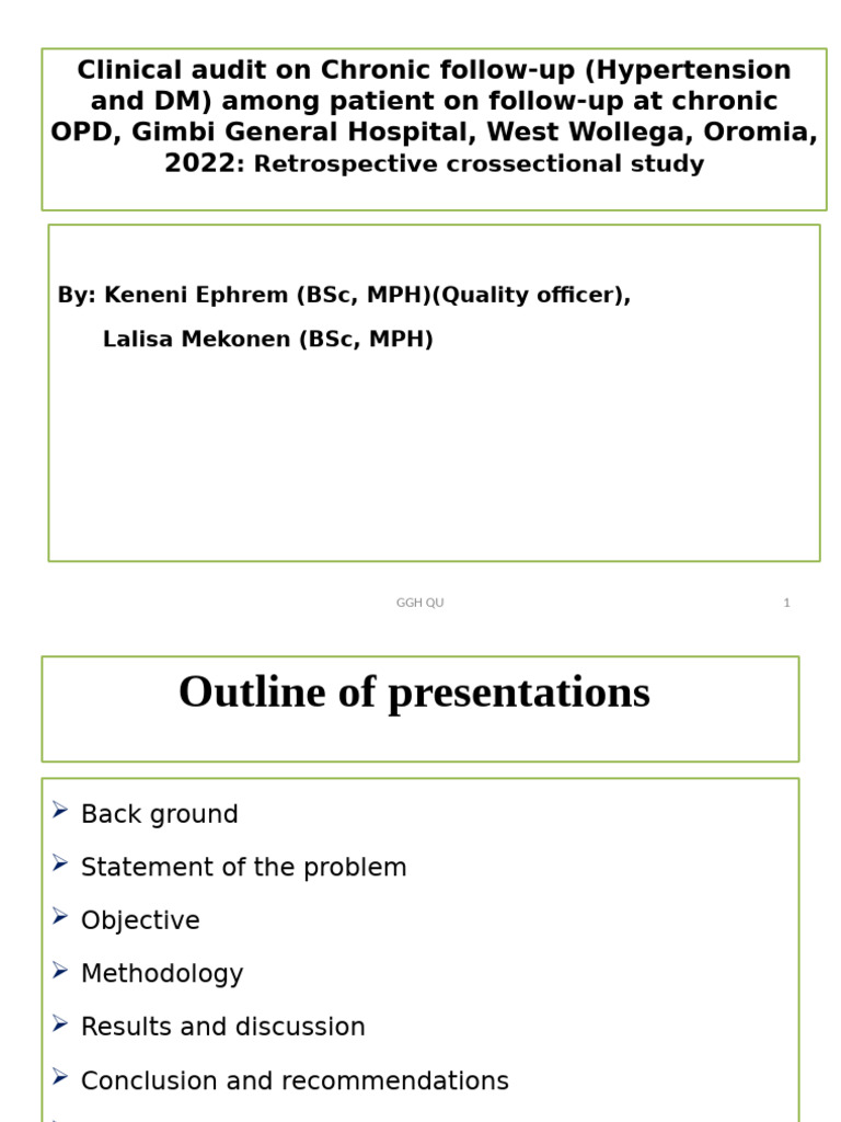 Chronic Disease Clinical Audit, 2022 | PDF | Non Communicable Disease ...