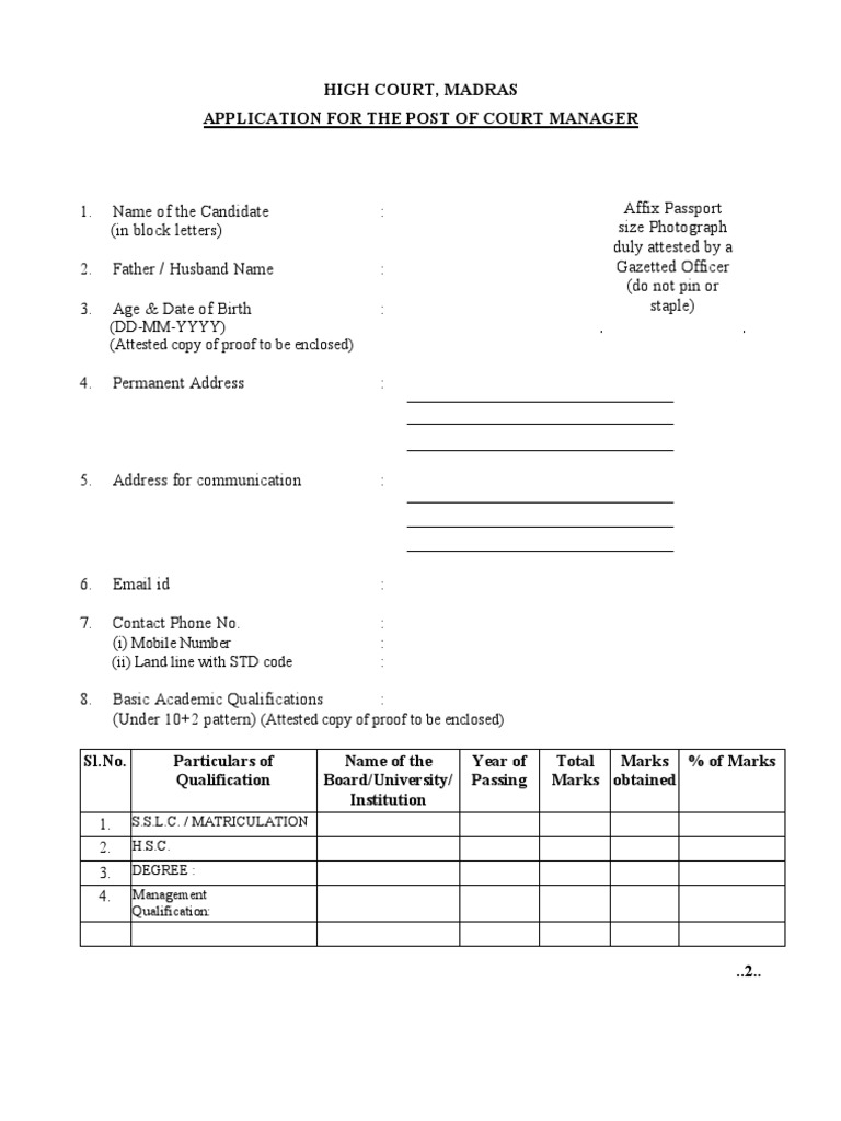 Application Format | PDF