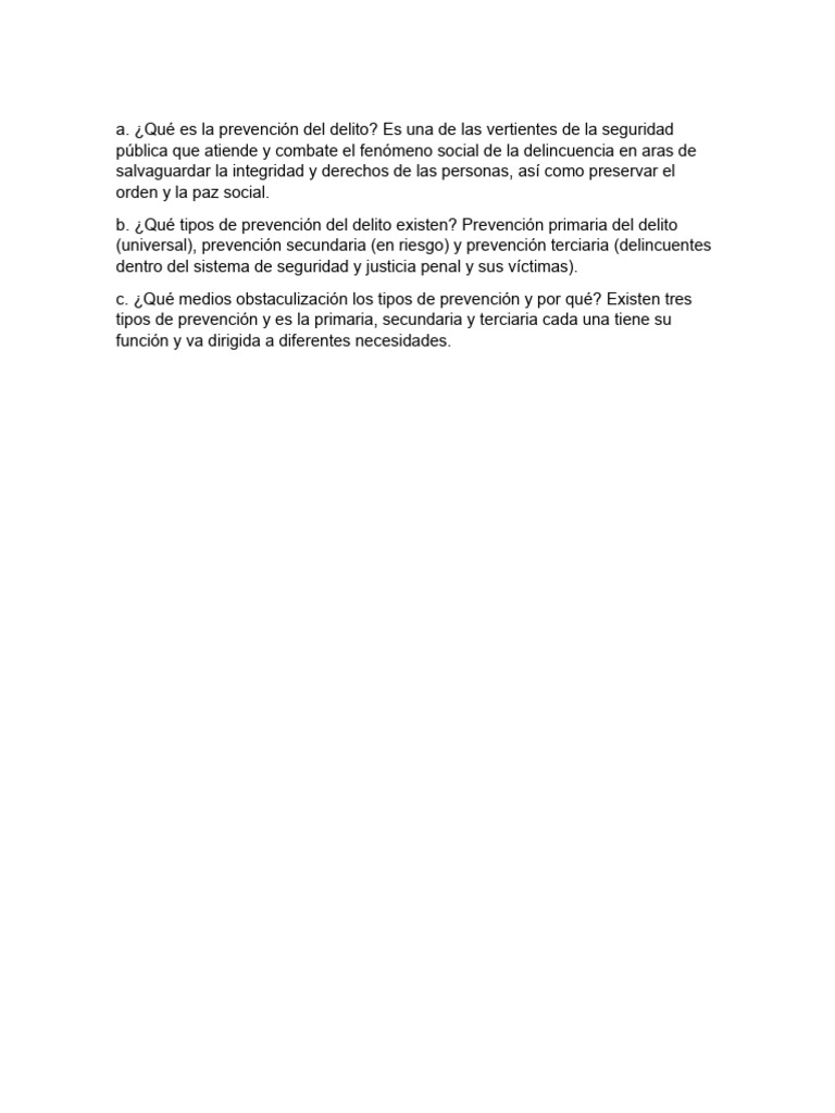 Guía de Prevención del Delito | PDF
