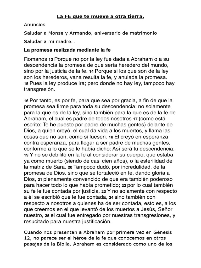 La fe de Abraham y la ley que irrita | PDF | Abrahán | Ismael