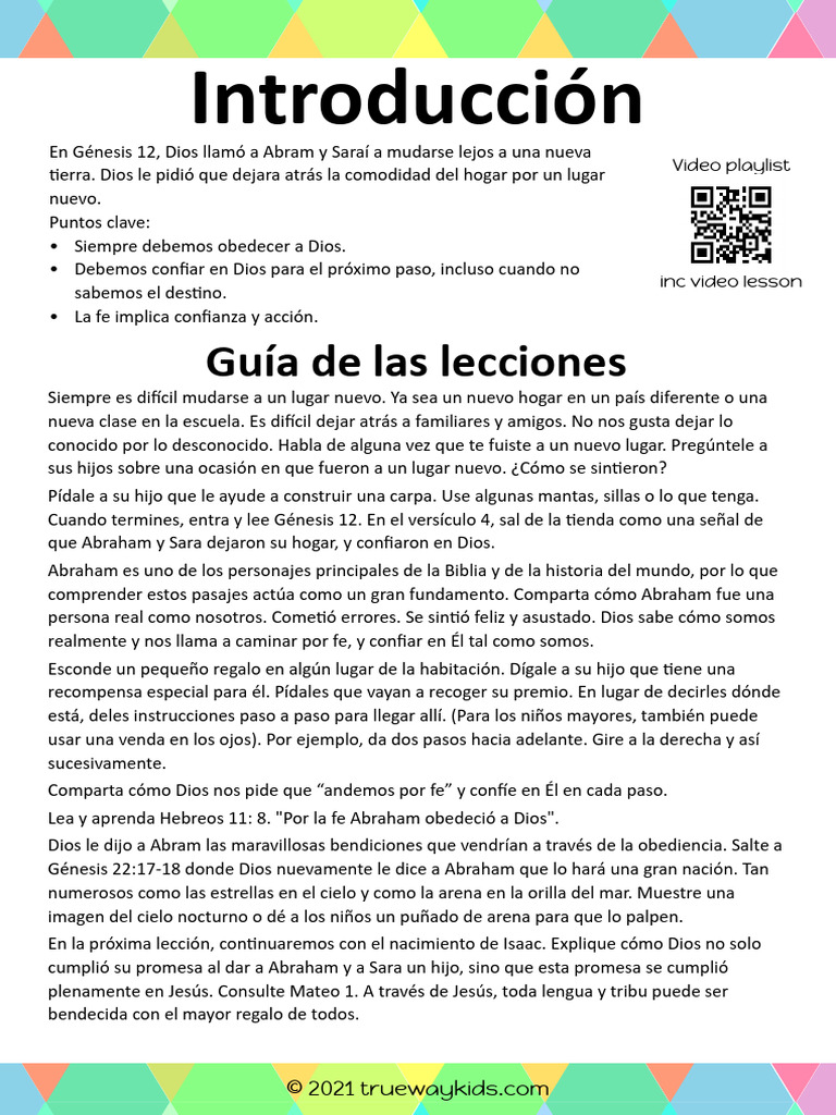 Lecciones de fe con Abraham y Sara | PDF | Abrahán | Contenido bíblico