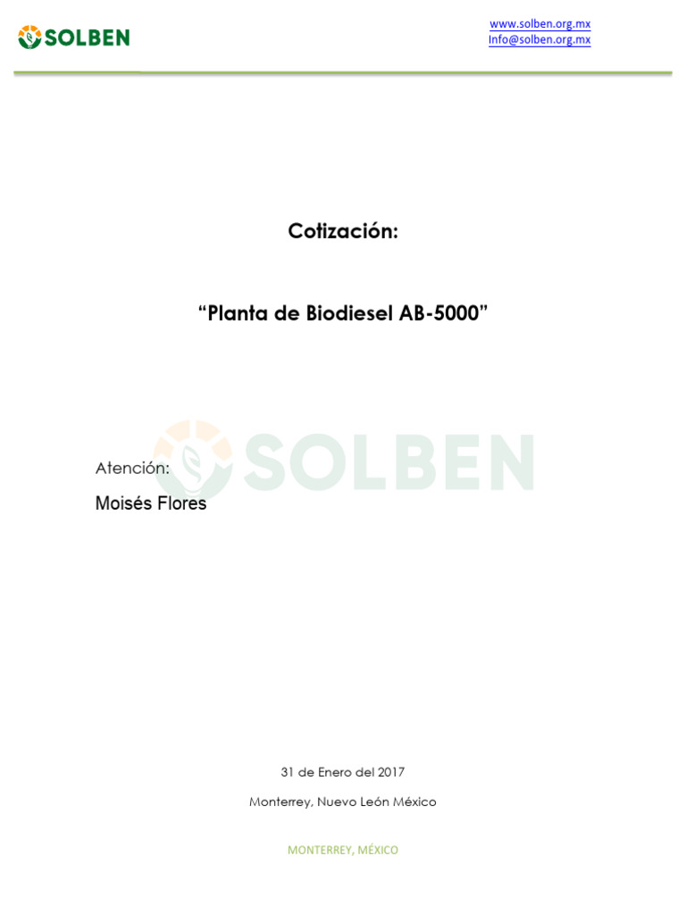 Ab 5000 | PDF | Biodiésel | Petróleo