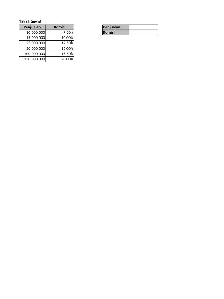 Penggunaan Table Dalam Fungsi LOOKUP | PDF