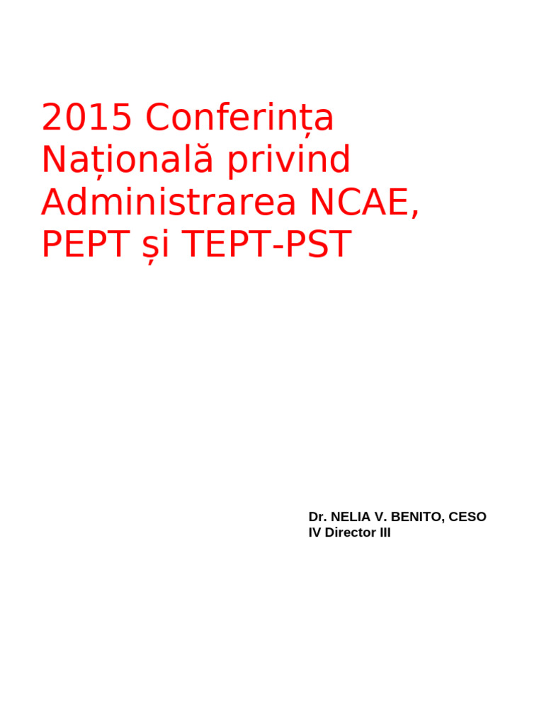 Ncae | PDF