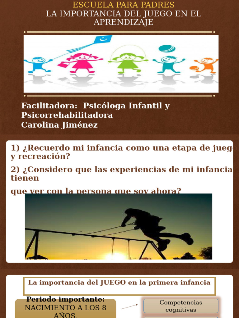Importancia del Juego en la Infancia | PDF | Aprendizaje | Procesos ...