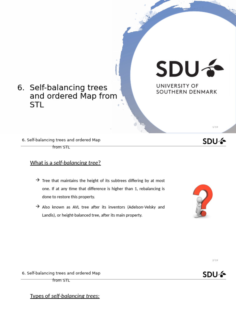Self-Balancing Trees and STL Maps | PDF | Algorithms And Data Structures
