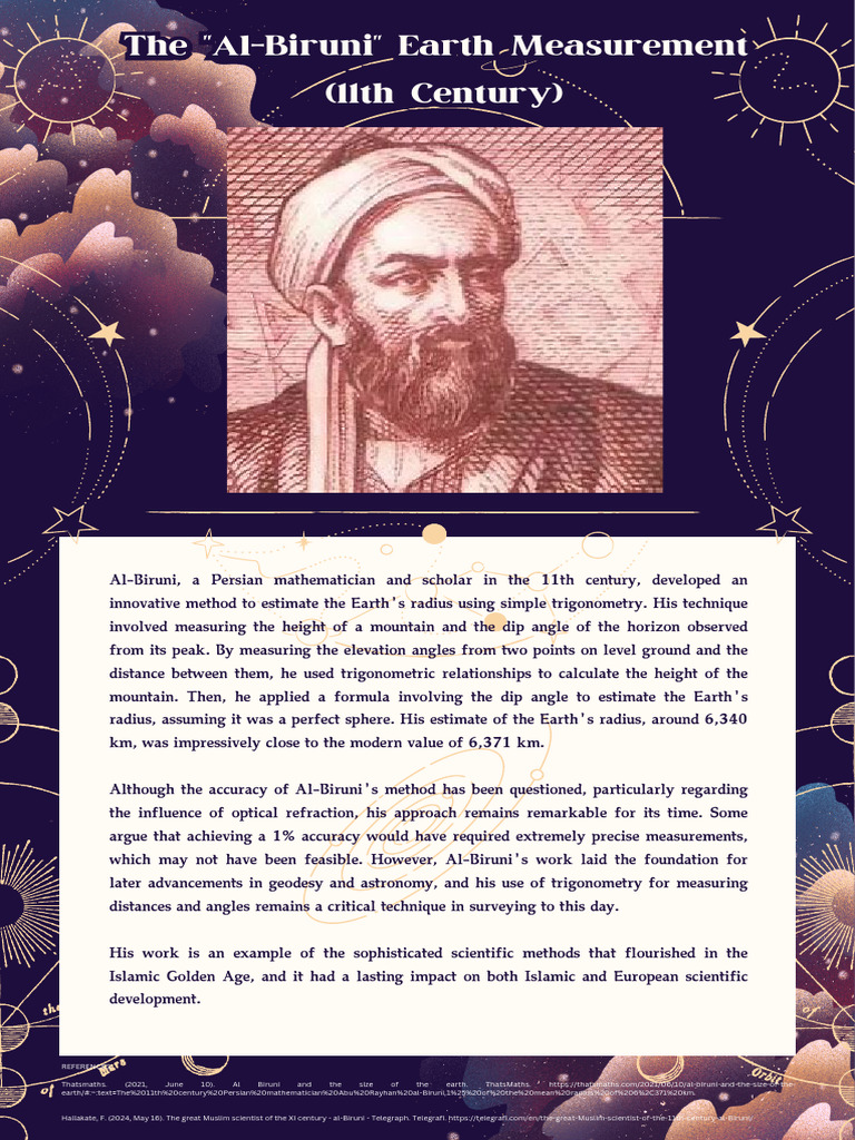 Al-Biruni's 11th Century Earth Measurement | PDF