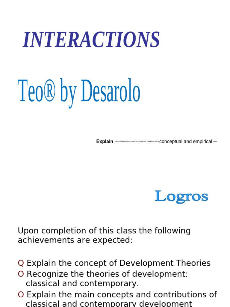 Theories of Development in Early Childhood | PDF | Attachment Theory ...