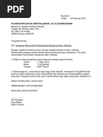 Contoh SURAT RASMI Mohon Kerjasama Jabatan Kerajaan.