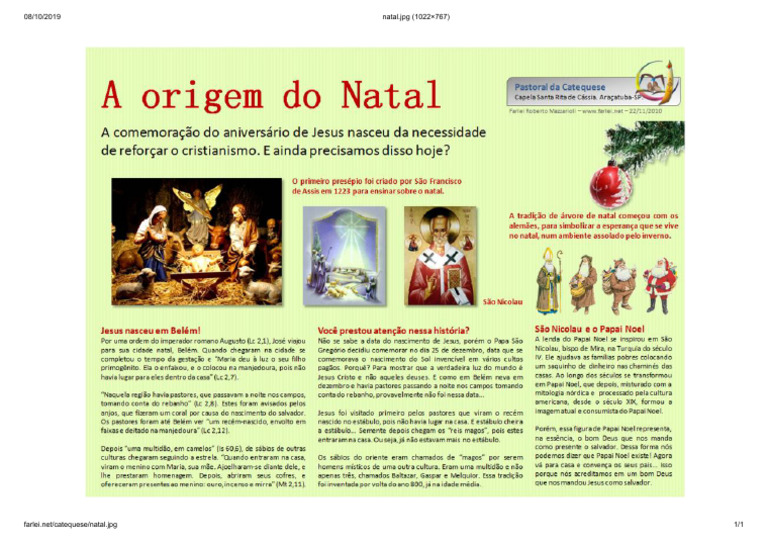 A Origem Do Natal Pdf
