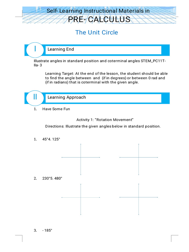Understanding Coterminal Angles | PDF | Angle | Mathematics