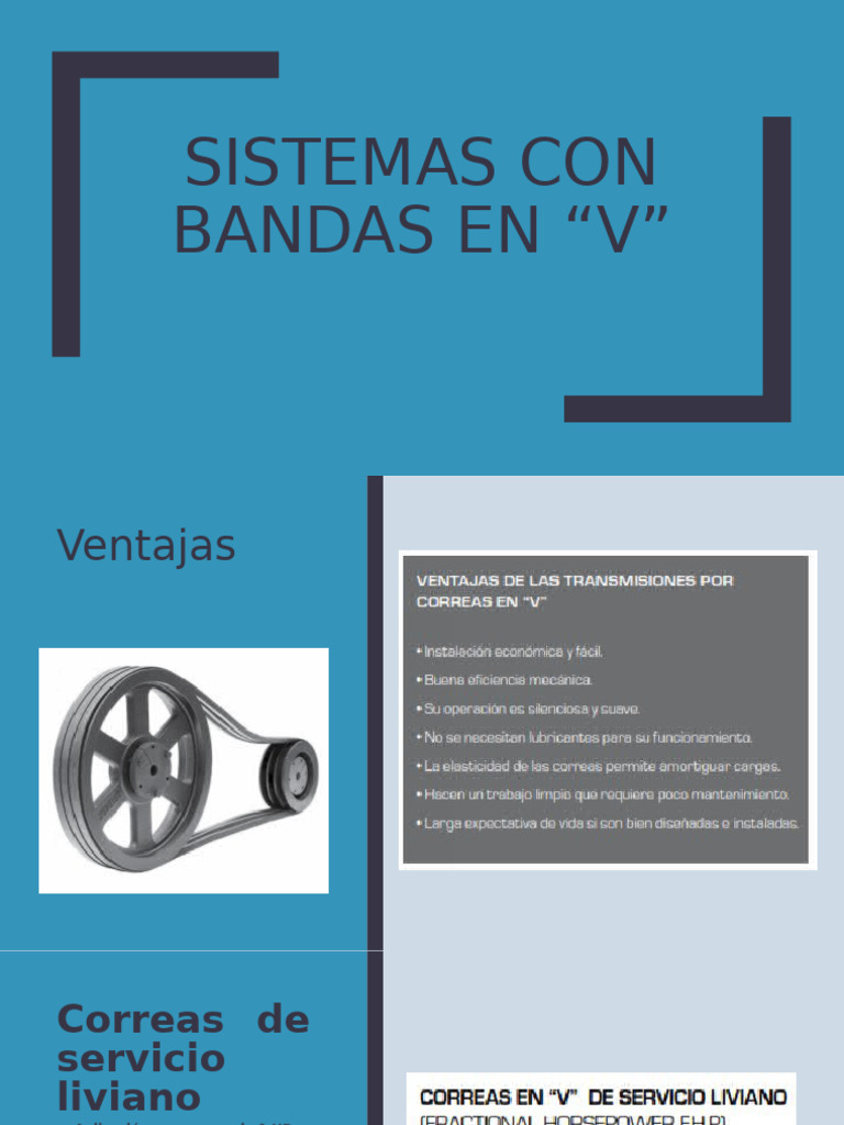 Tipos y Selección de Correas en 