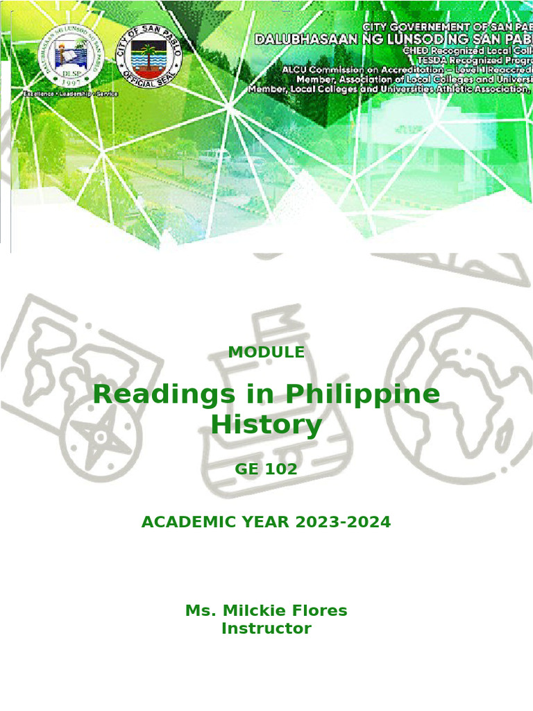 Readings in Philippine History Overview | PDF | Historiography | Historian