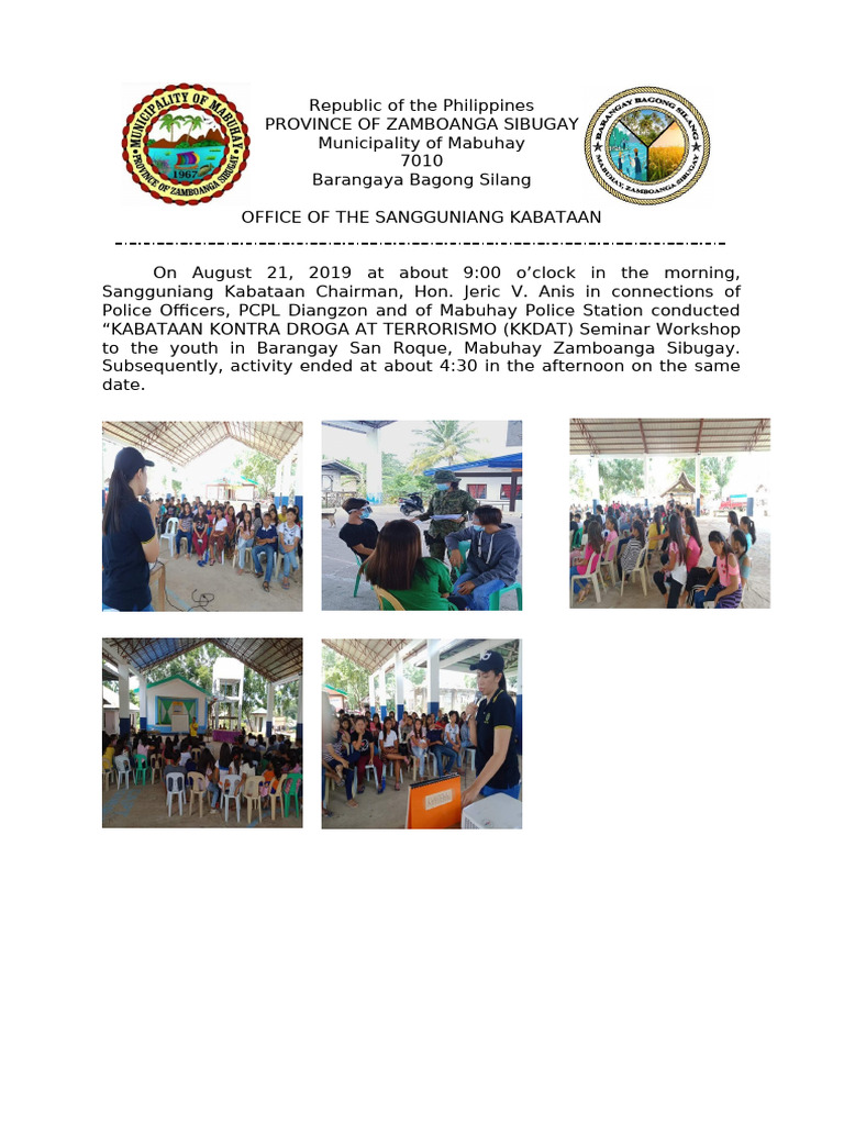 KKDAT Seminar Workshop in Mabuhay | PDF