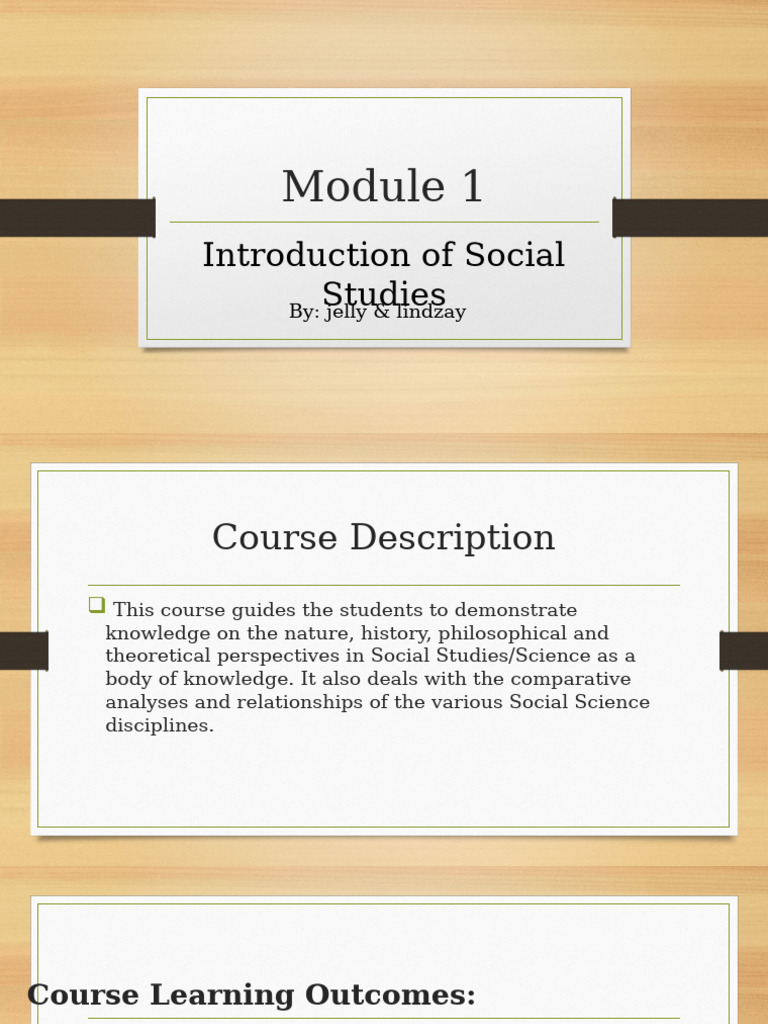 Introduction to Social Studies Module 1 | PDF | Social Sciences | Science