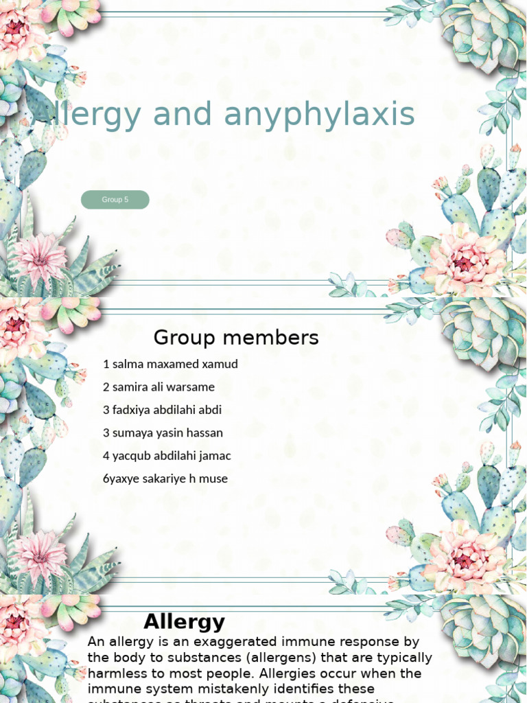 Understanding Allergies and Anaphylaxis | PDF | Allergy | Allergen