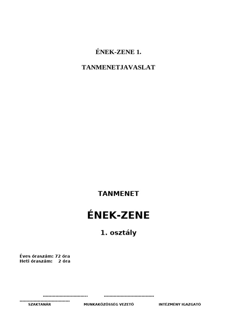 Enek-Zene 1 | PDF