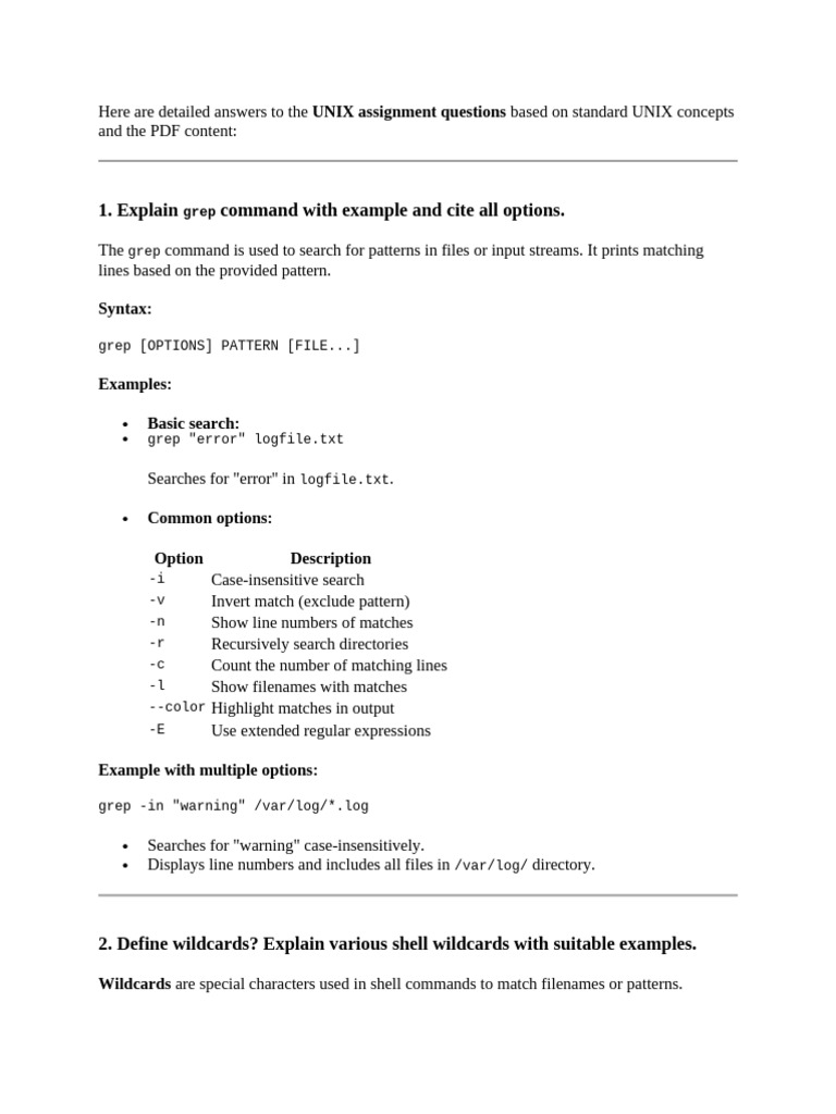 UNIX Command and Scripting Guide | PDF | Filename | Control Flow