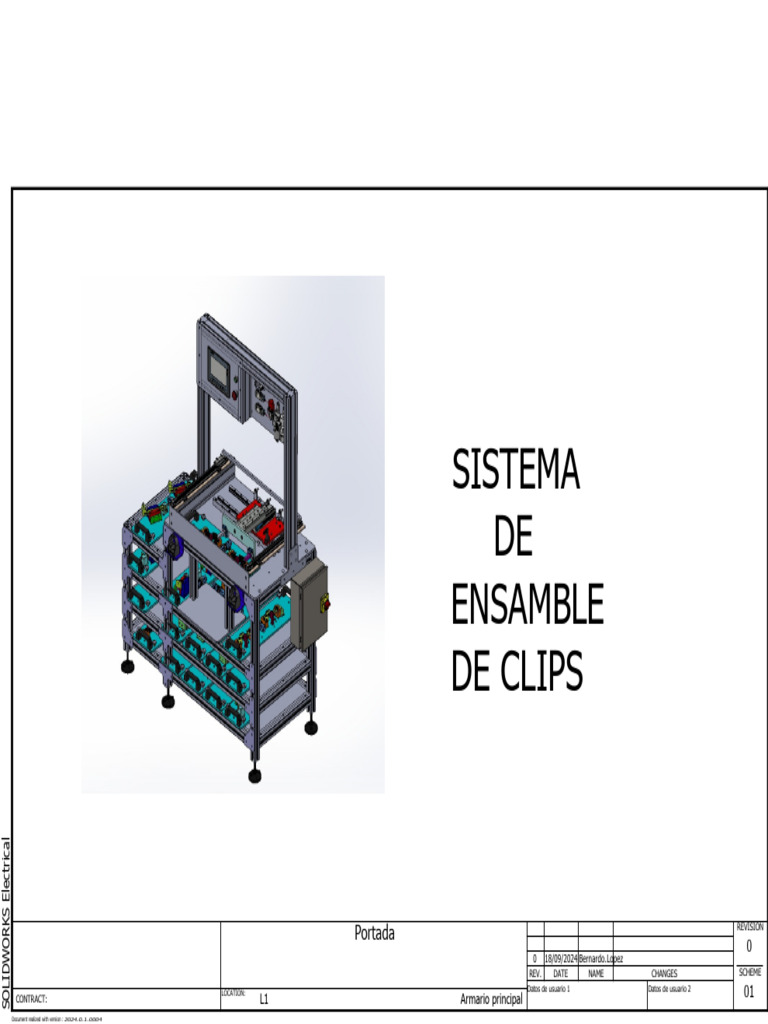 Diagramas Sistema Ensamble de Clips | PDF