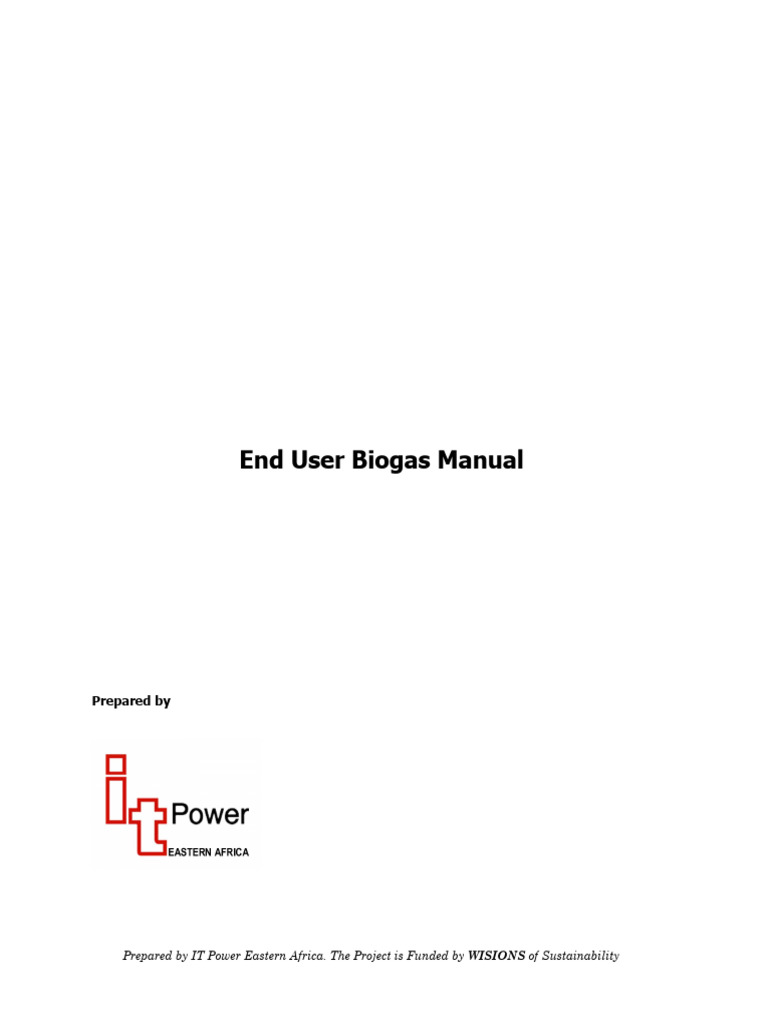 IT Power - End User Biogas Manual-SEPS - SC048 | PDF | Biogas ...