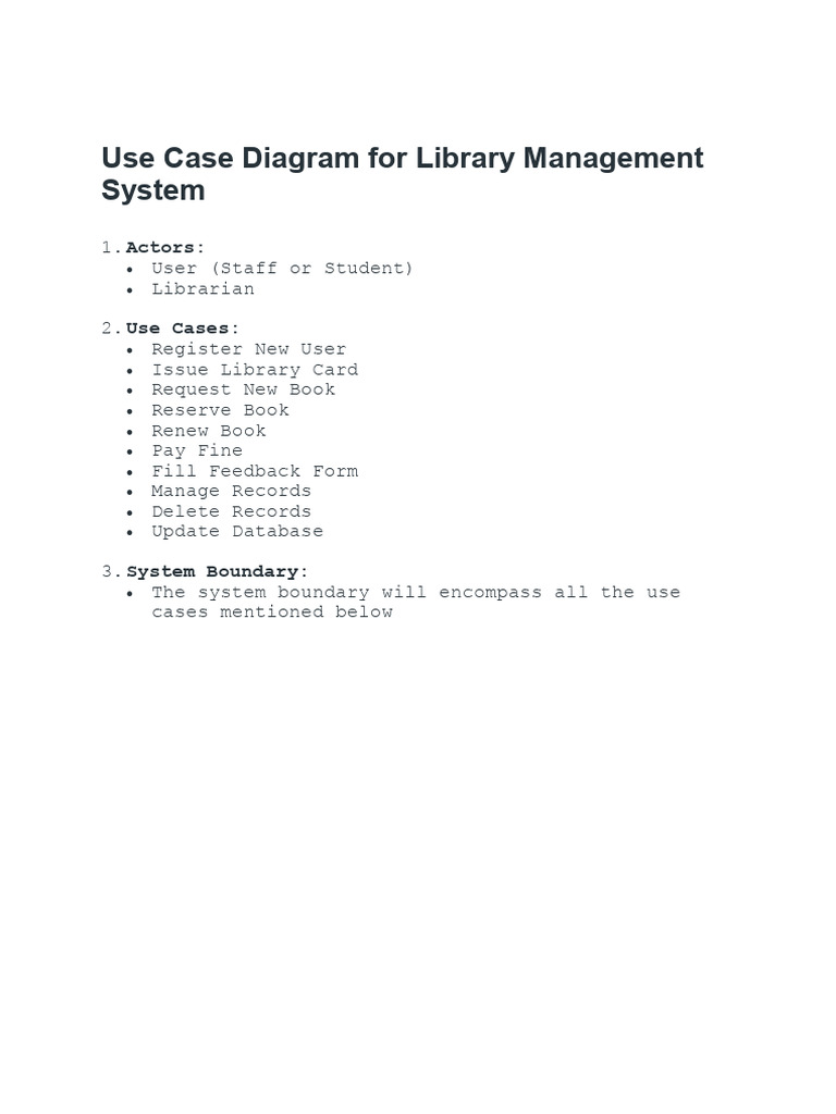 Use Case | PDF | Databases | Libraries