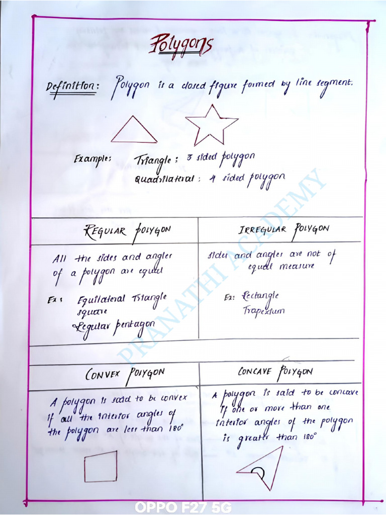 Polygon & Triangles Notes - 49527737 - 2025 - 01 - 22 - 12 - 34 | PDF