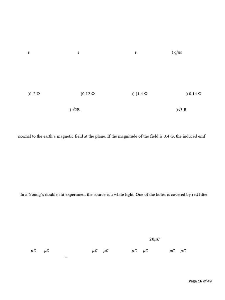 Class XII Physics Sample Paper 2 | PDF | Inductor | Diffraction
