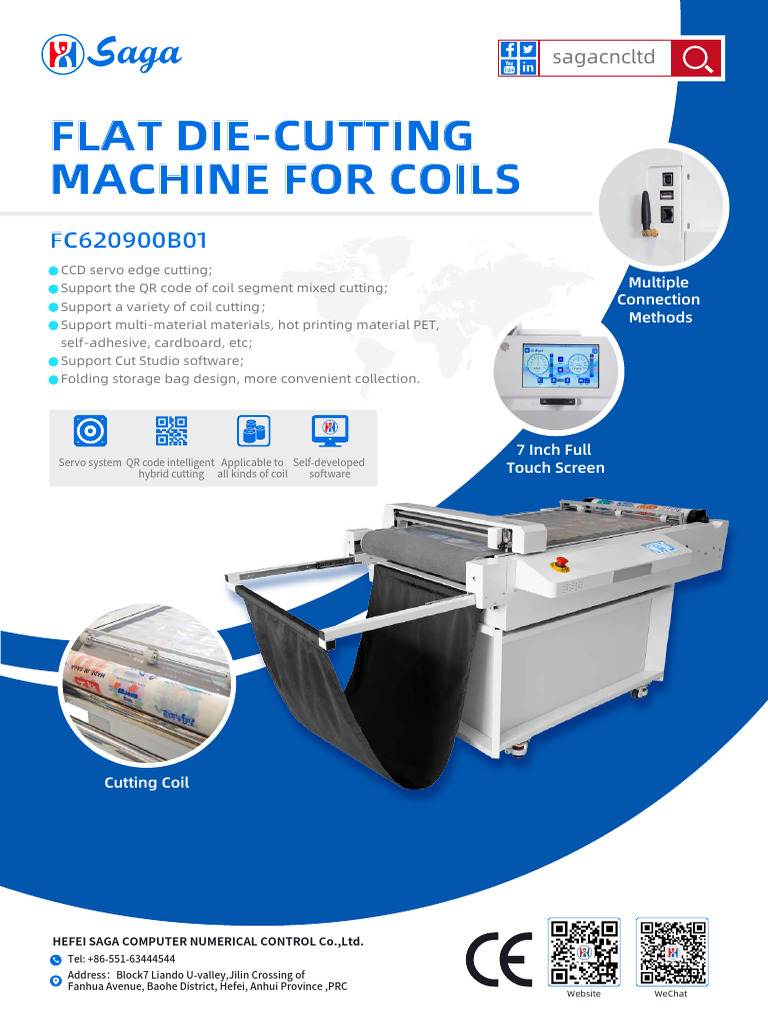 Flat Die-Cutting Machine FC620900B01 | PDF | Touchscreen | Qr Code