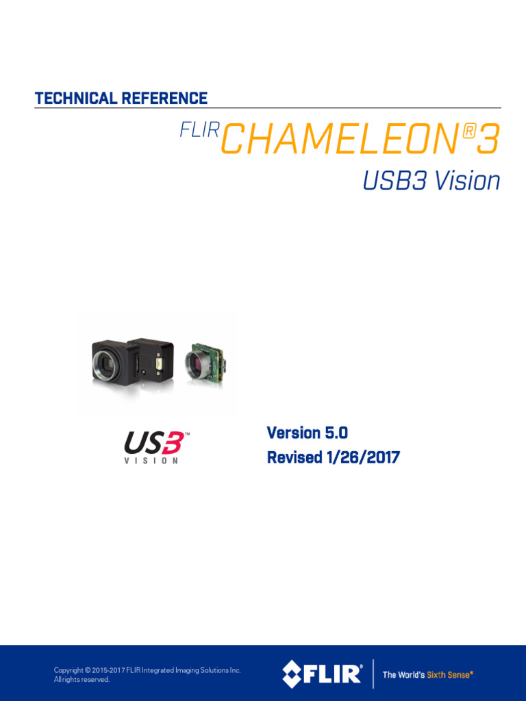 Chameleon3 U3 Technical Reference Guide | PDF | Frame Rate | Imaging