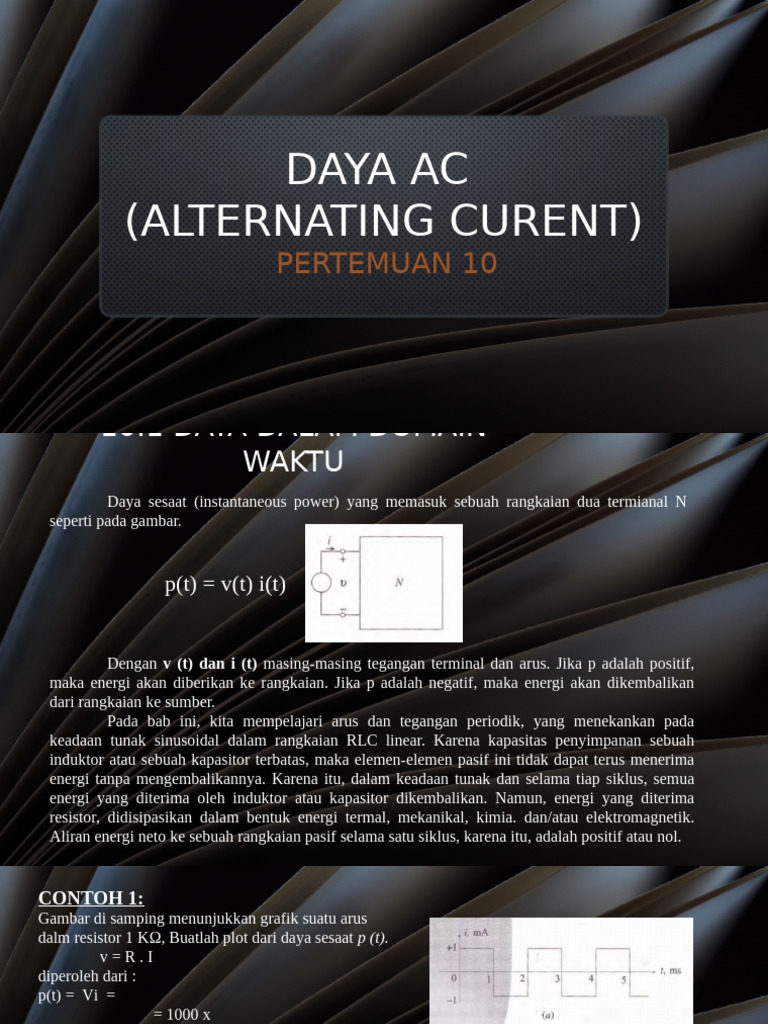 Daya AC: Analisis dan Contoh RLC | PDF