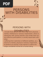 PWD Disability Categorization Guidelines | PDF | Disability | Visual ...