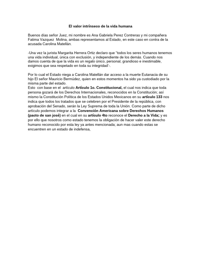 El Valor Intrínseco de La Vida Humana | PDF