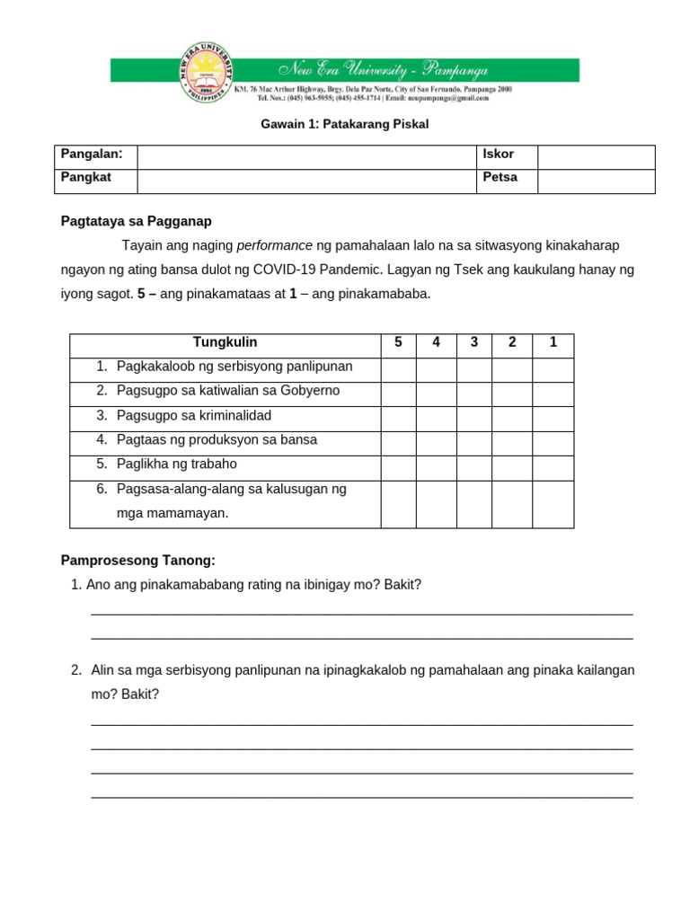 Activity Sheet 4th Grading Grade 9 | PDF