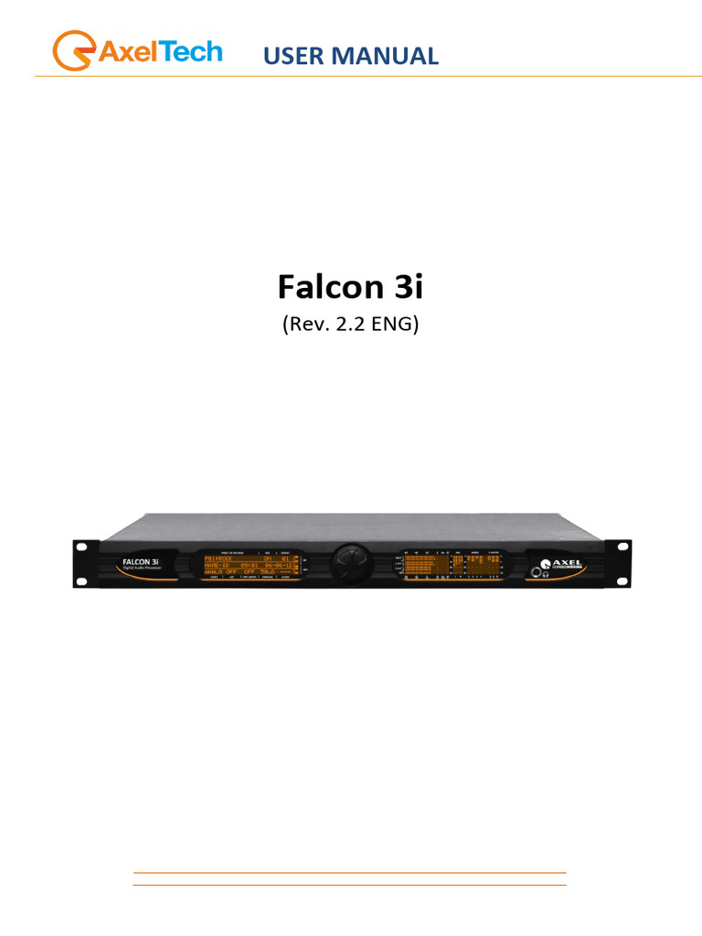 Falcon 3i User Manual Overview | PDF | Mains Electricity | Signal ...