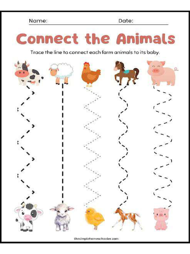 Farm Animals Worksheet 7 1 | PDF