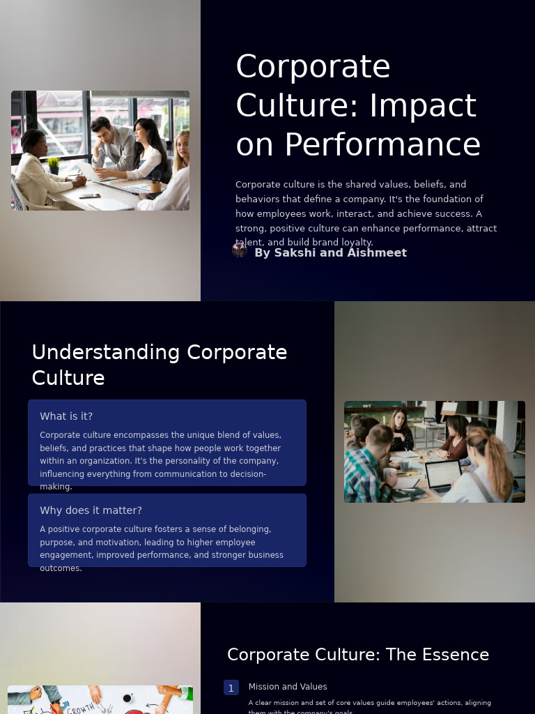 Corporate Culture Impact On Performance | PDF | Organizational Culture ...