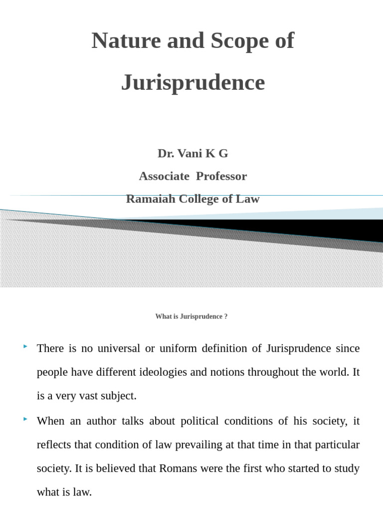 Nature and Scope of Jurisprudence | PDF | Jurisprudence | Sociology