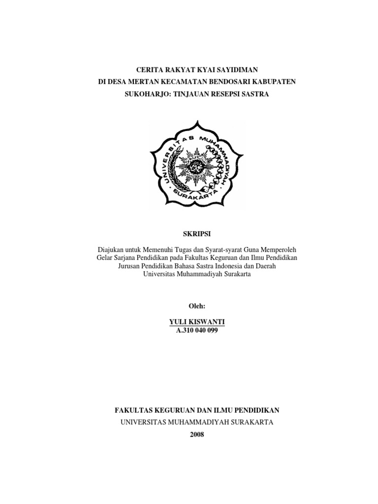 Cerita Rakyat Kyai Sayidiman