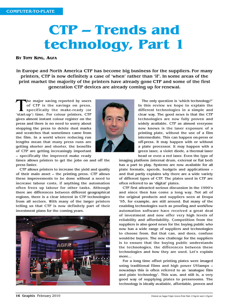 CTP Technology Benefits for Printers | PDF | Printer (Computing)