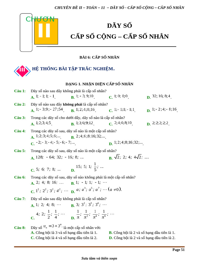 Toan-11 C2 B7.2 Cap-So-Nhan TN de | PDF