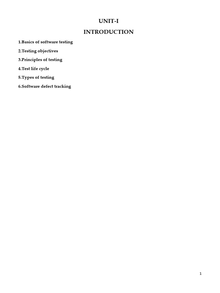 Software Testing Fundamentals and Lifecycle | PDF | Software Testing ...