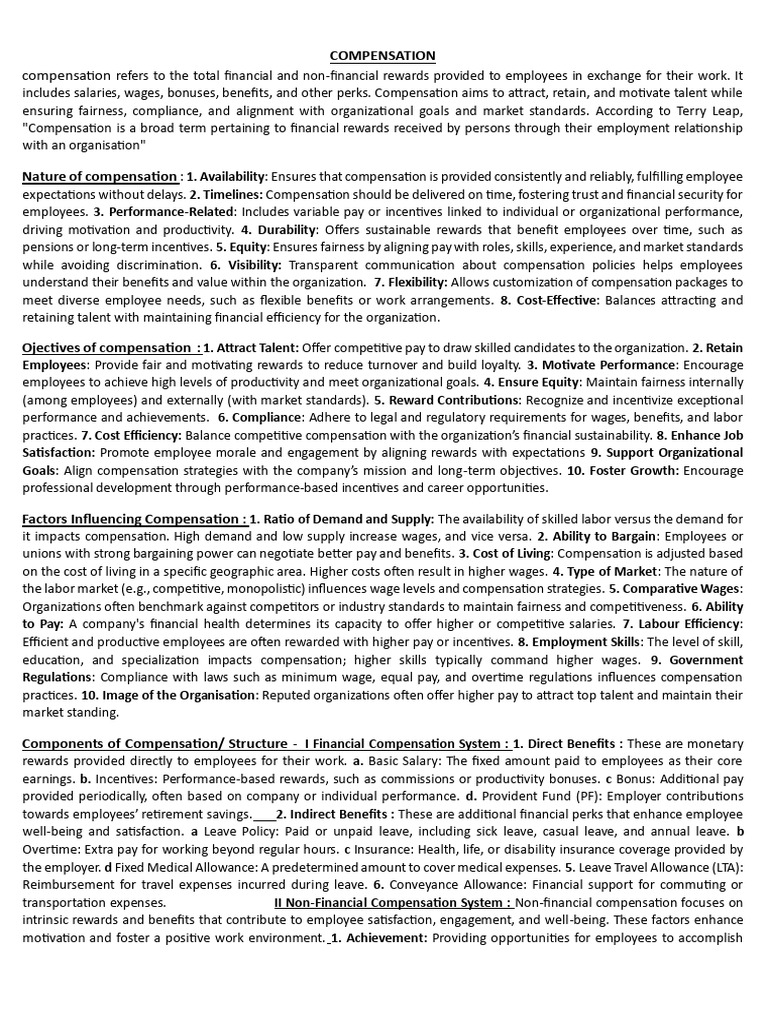 Understanding Employee Compensation Systems | PDF | Cost Of Living ...