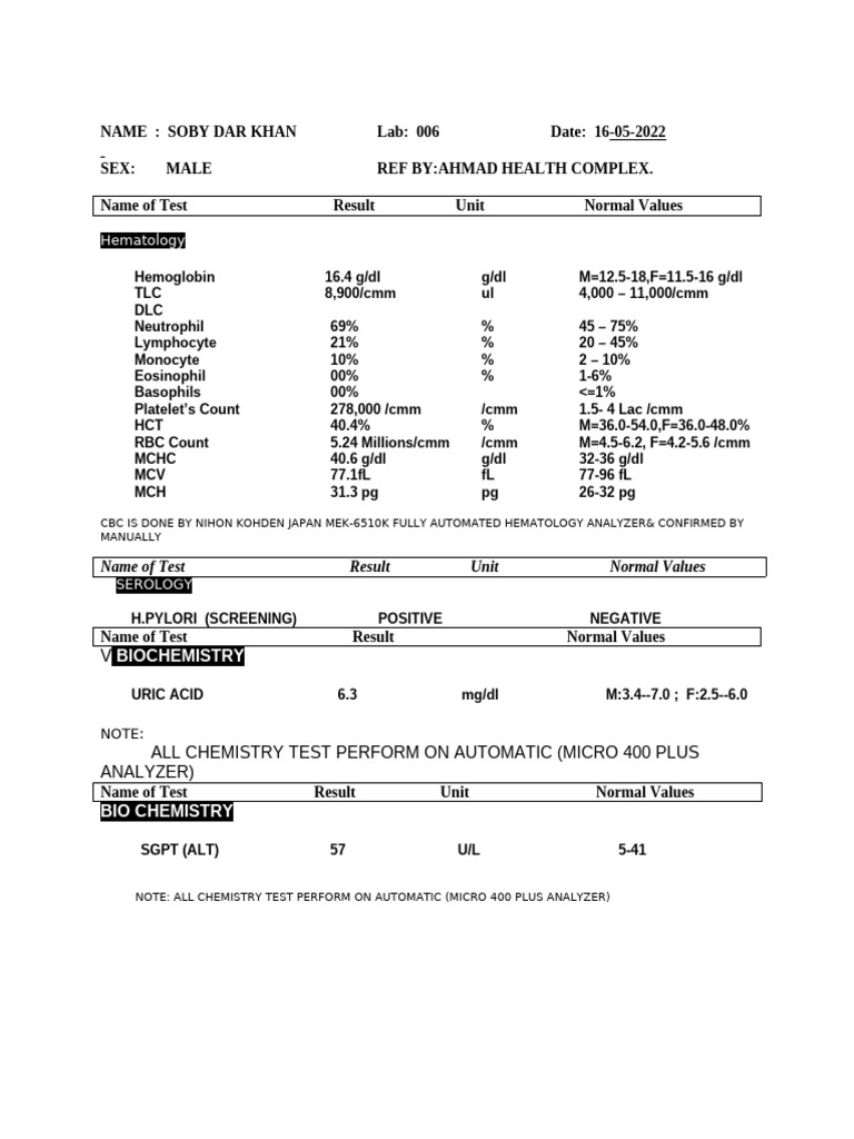 Hematology: Biochemistry | PDF